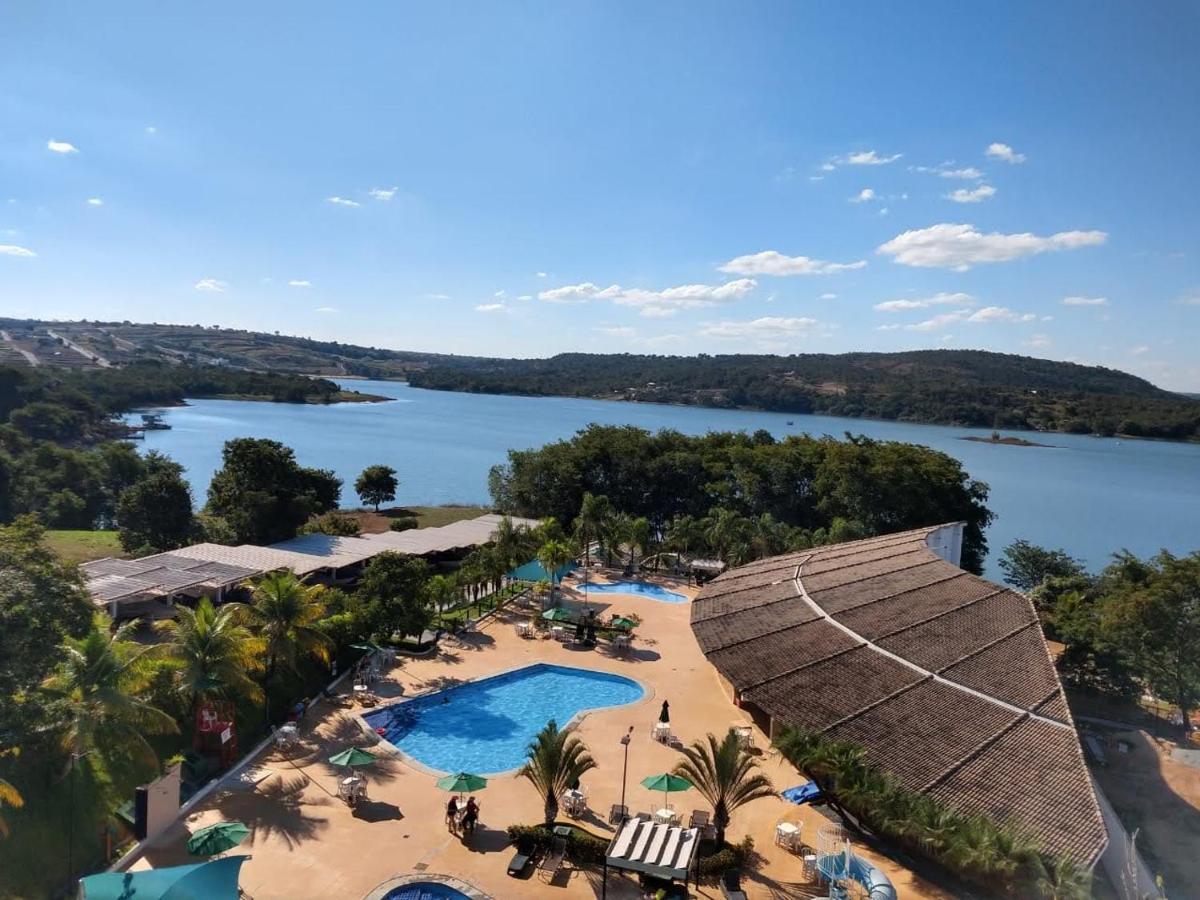 Enseada Nautico Apart Flat I Vista Para O Lago Corumba Caldas Novas Exterior foto
