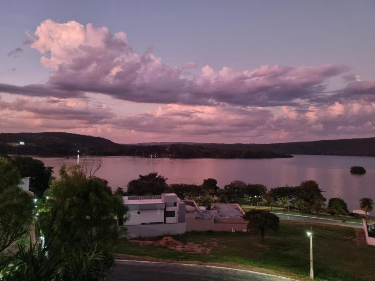 Enseada Nautico Apart Flat I Vista Para O Lago Corumba Caldas Novas Exterior foto